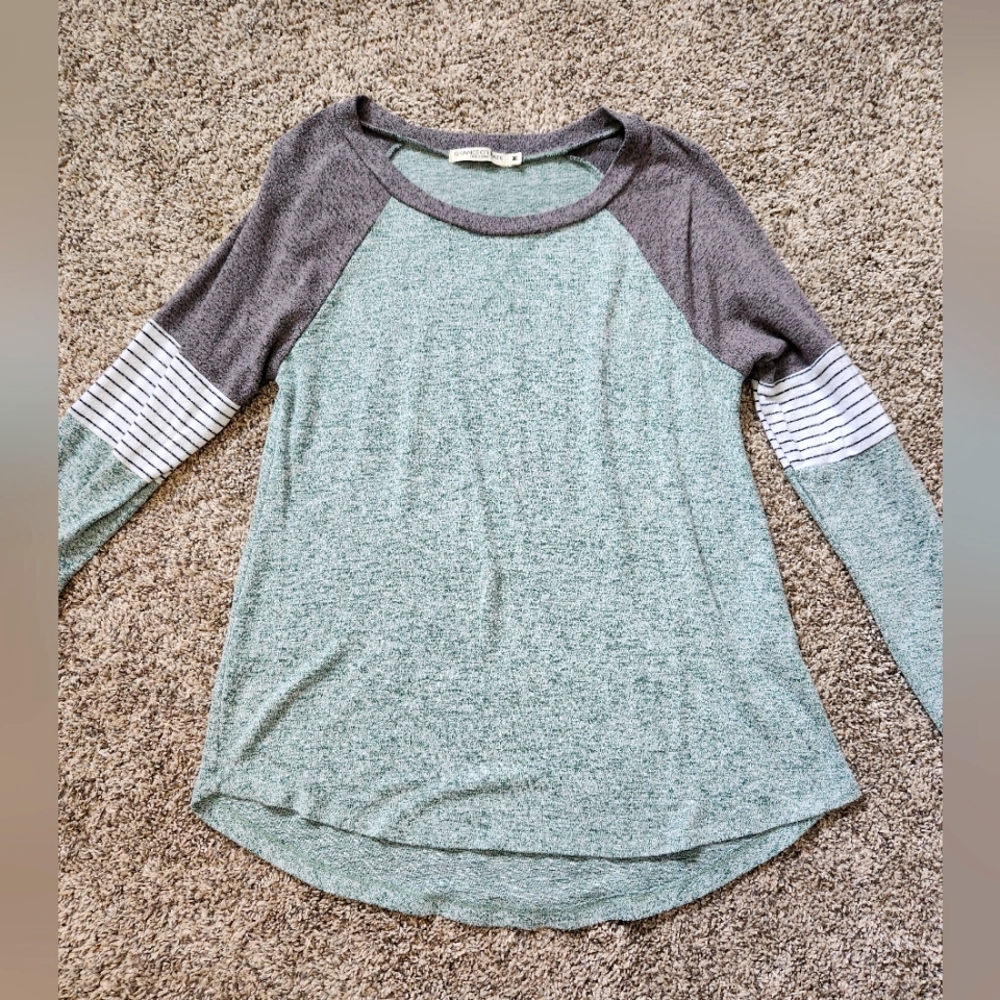 Baseball tee style long sleeve